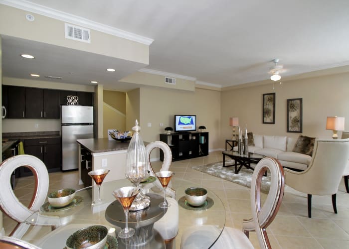 Luxuriously decorated model home at IMT Miramar in Miramar, Florida