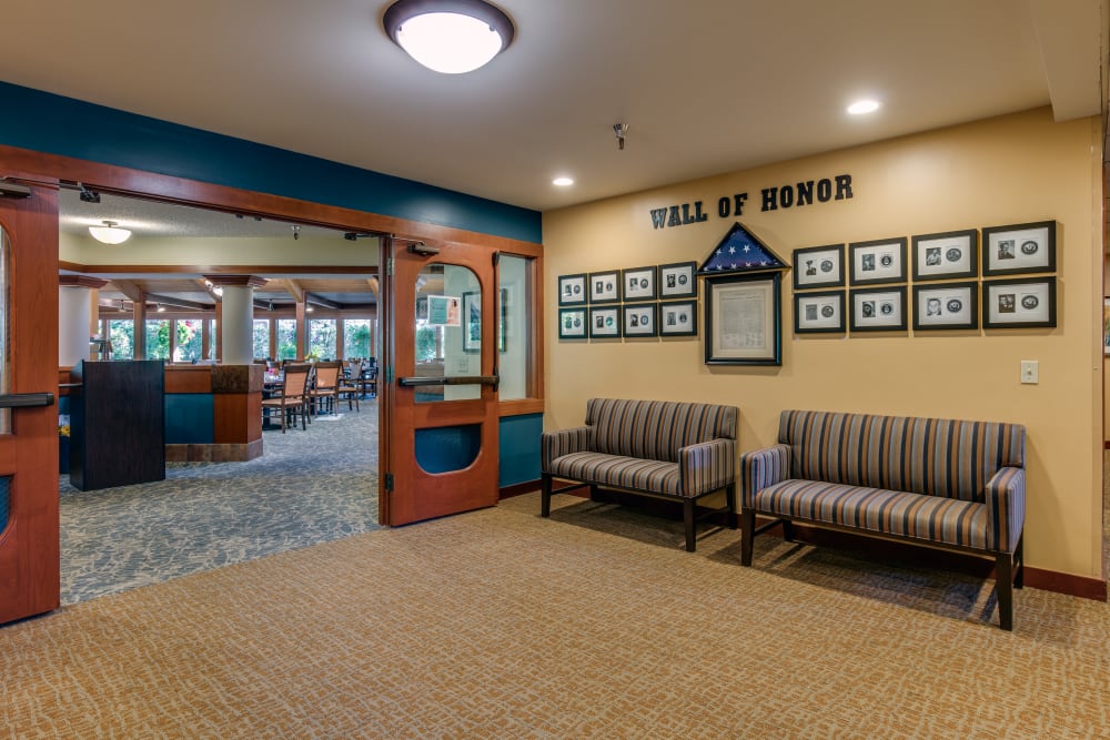 Veteran's Wall of Honor at The Firs in Olympia, Washington