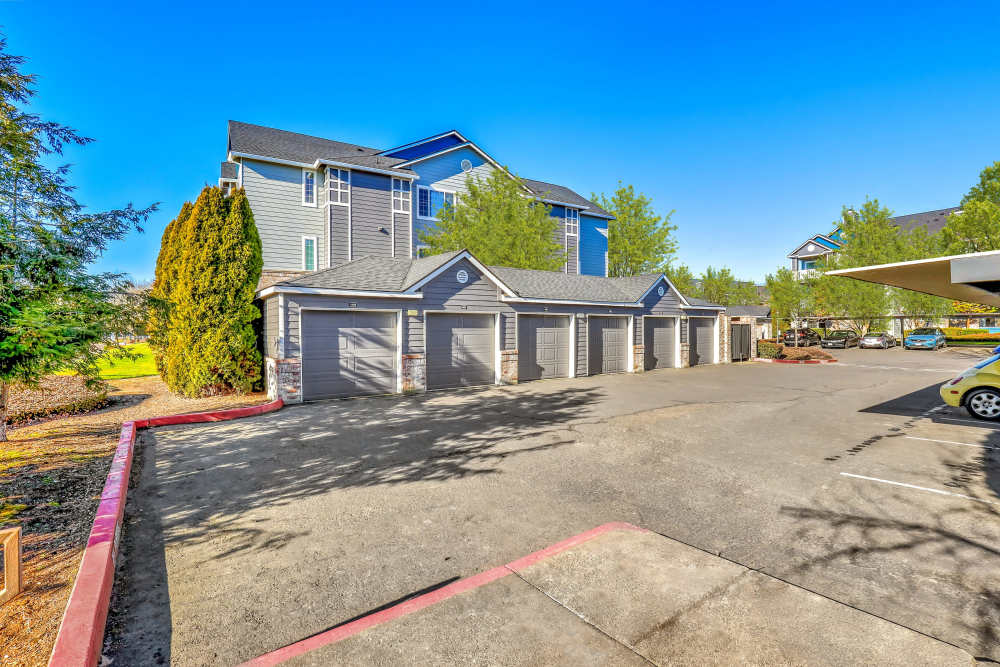 Garages at The Grove at Orenco Station in Hillsboro, Oregon