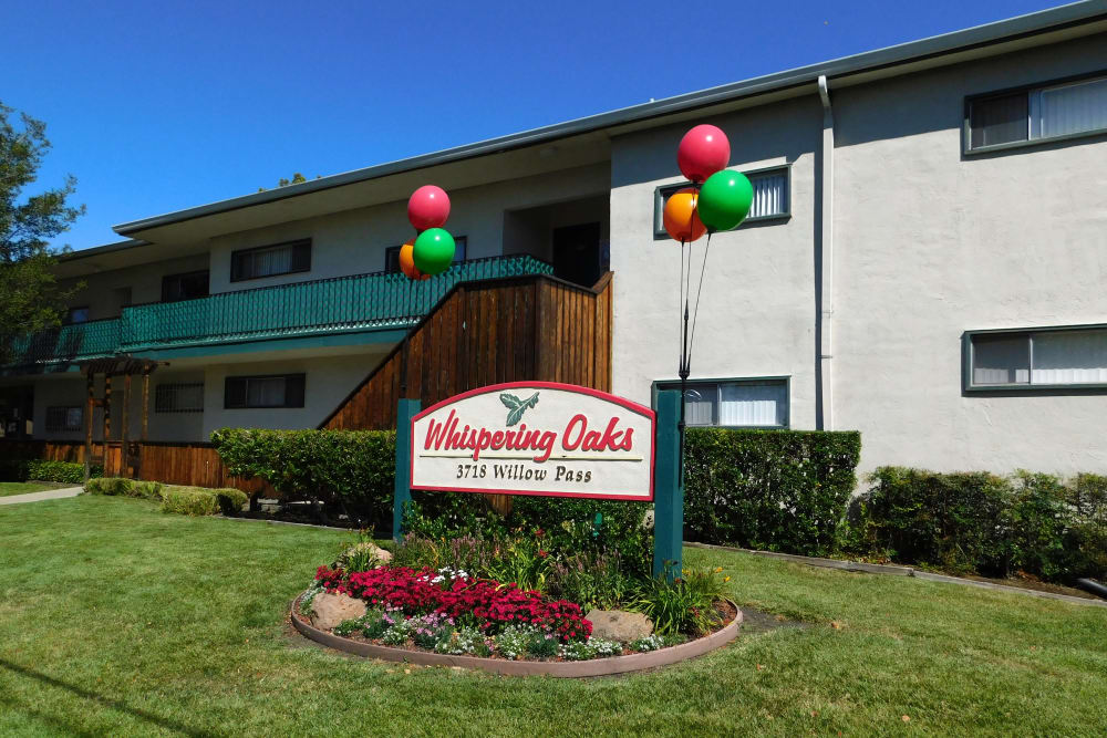 Sign at Apartments in Concord, California