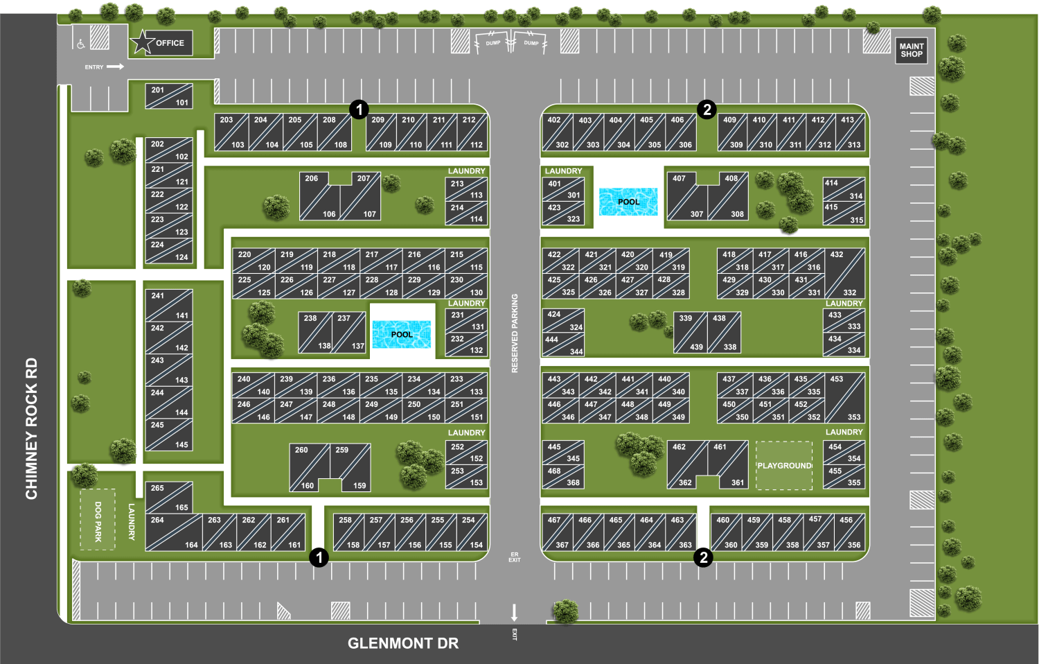 SiteMap at Fountains At Chimney Rock in Houston, Texas  