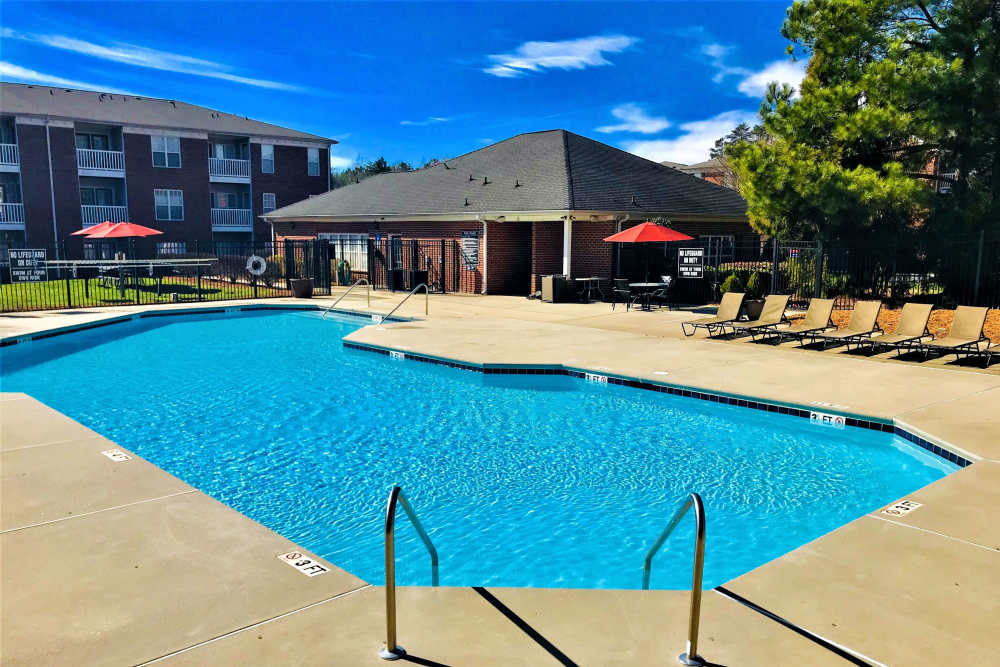 Serene swimming pool at Cushendall Commons in Rock Hill, South Carolina