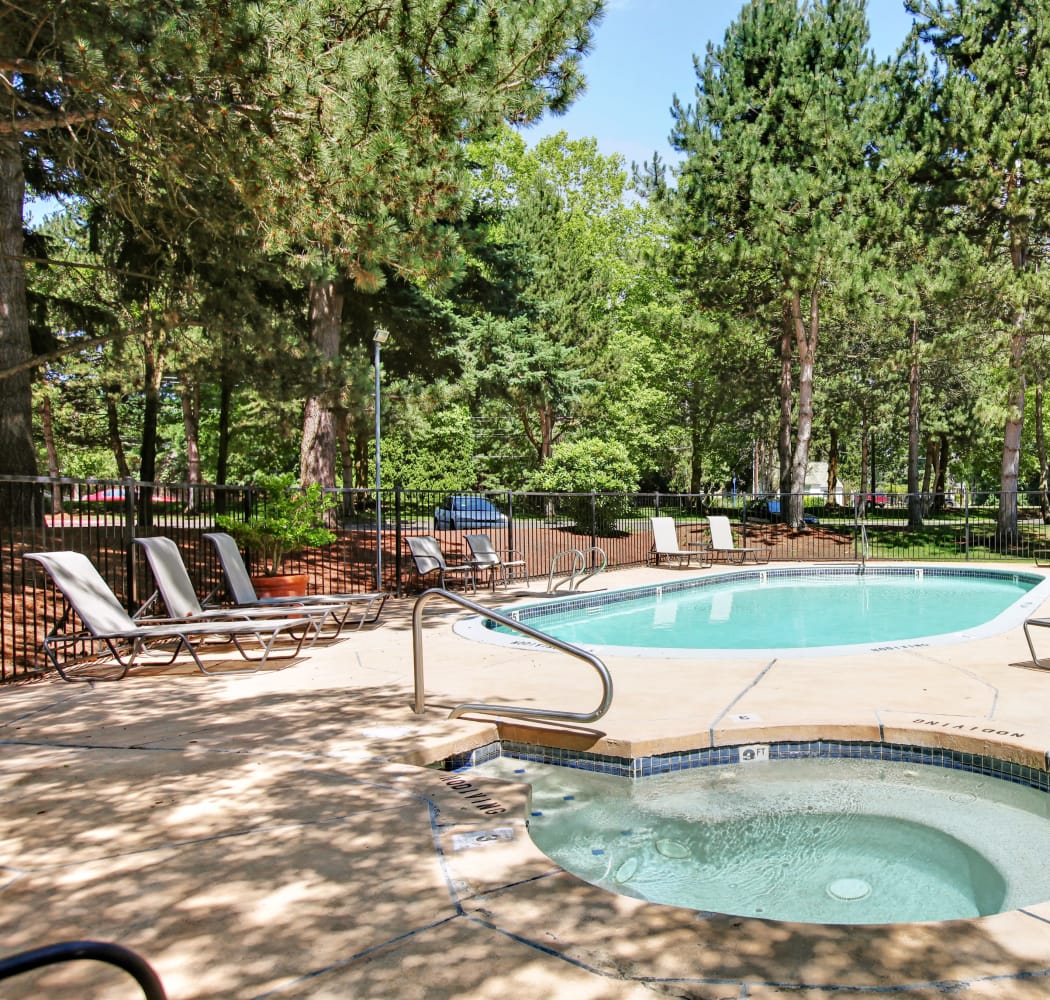 Swimming pool at Jasper Place in Beaverton, OR