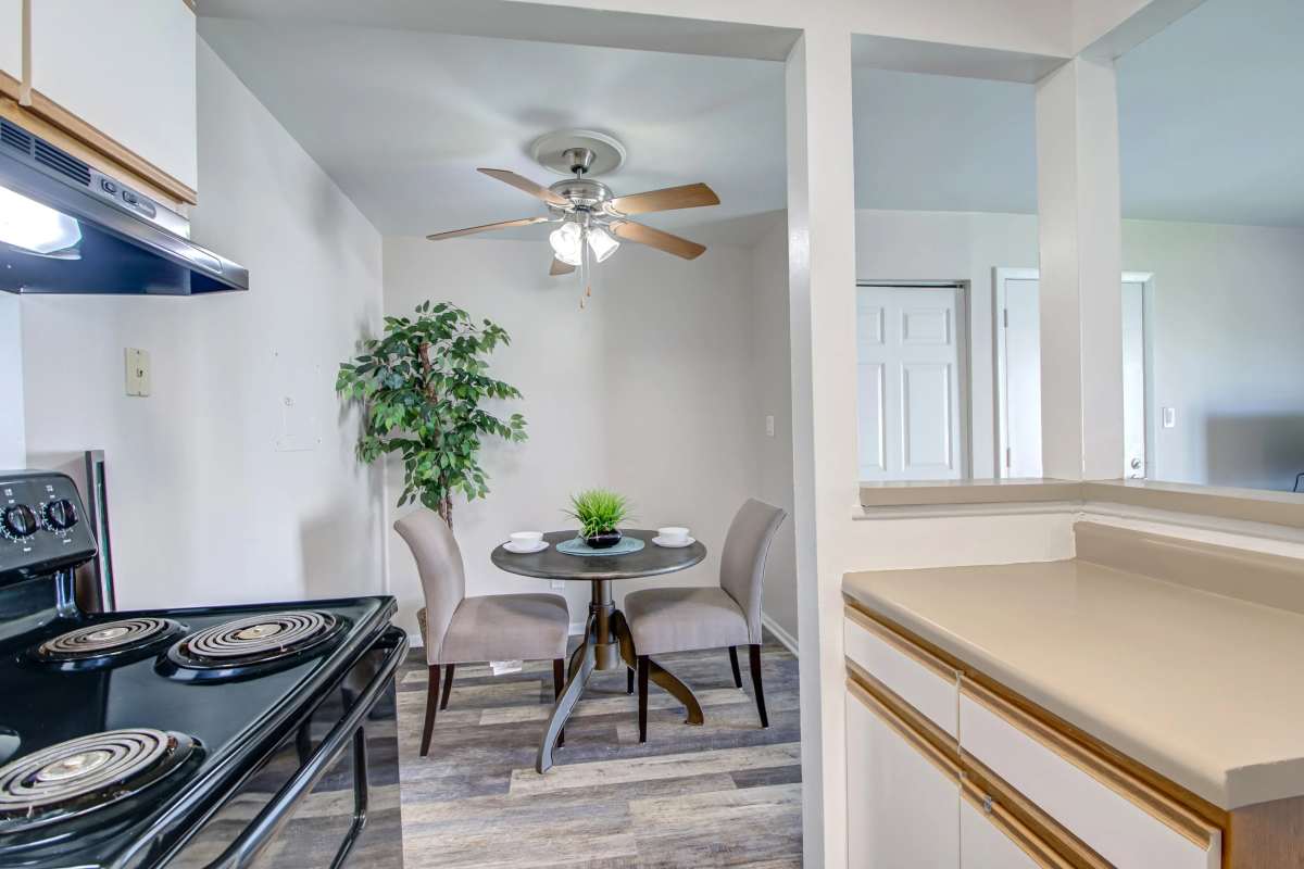 Bright kitchen at Hidden Creek in Crown Point, Indiana
