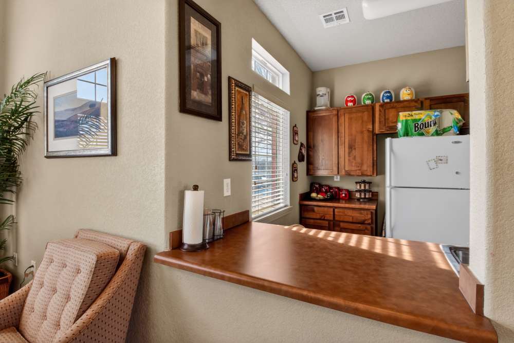 Clubhouse kitchen at Avalon Park in Brownfield, Texas