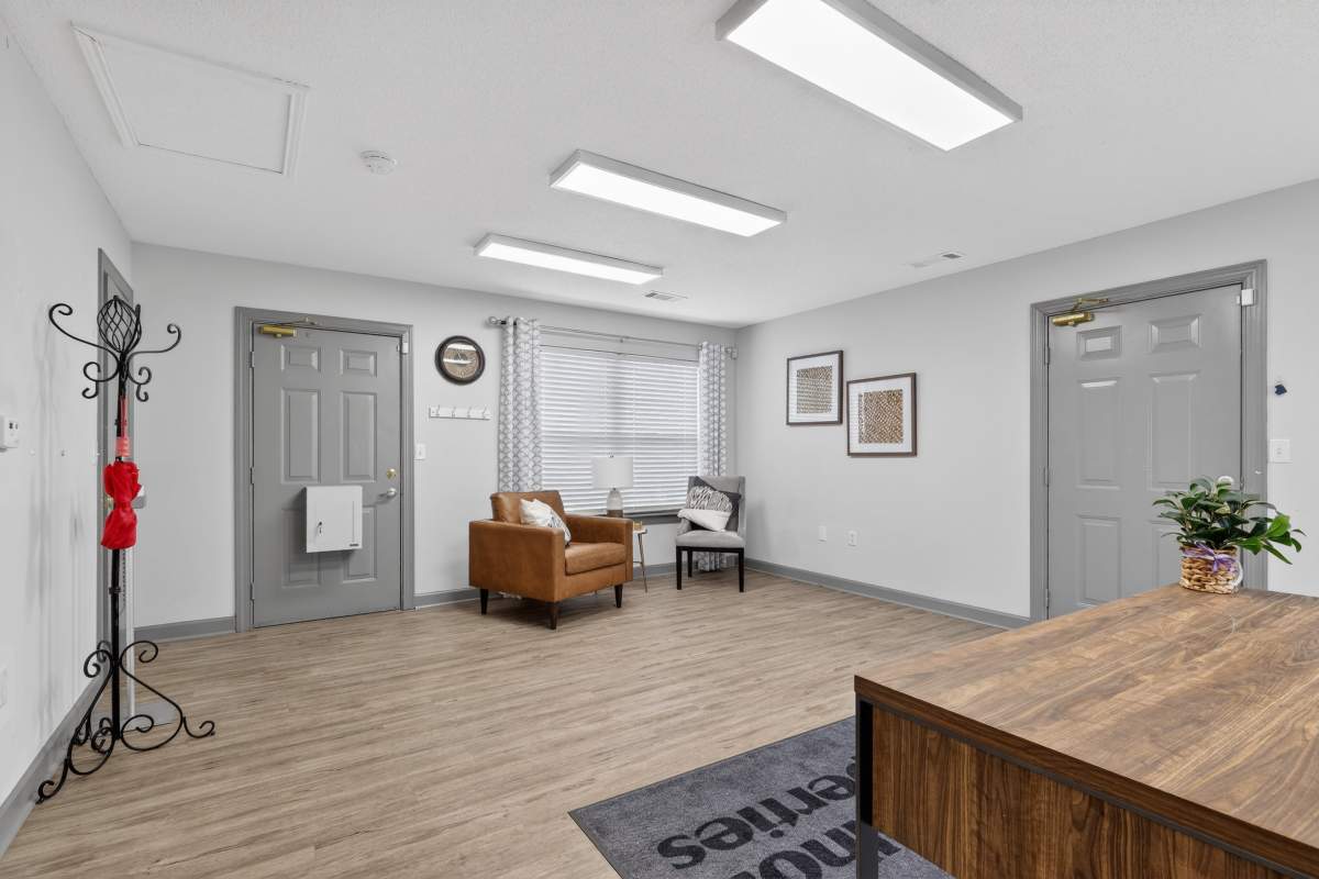 Community clubhouse at Grove Park in Paris, Tennessee