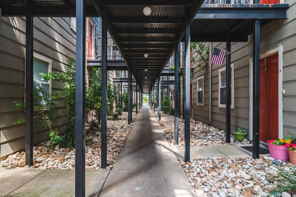 Pathway at Villa De Oro in San Antonio, Texas
