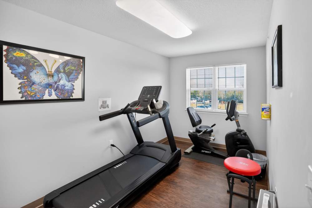 Fitness center at Whistler's Cove in Mount Airy. NC