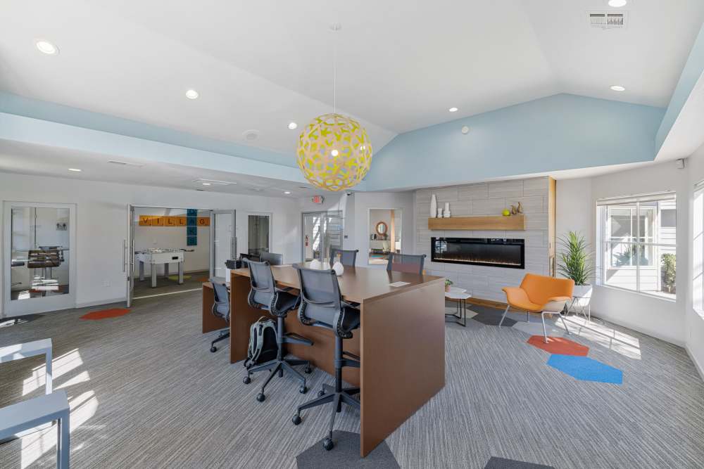 Wi-Fi lounge at Village Oaks in Chino Hills, California