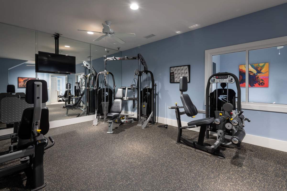 Fitness center at The Reserve at White Oak in Garner, North Carolina