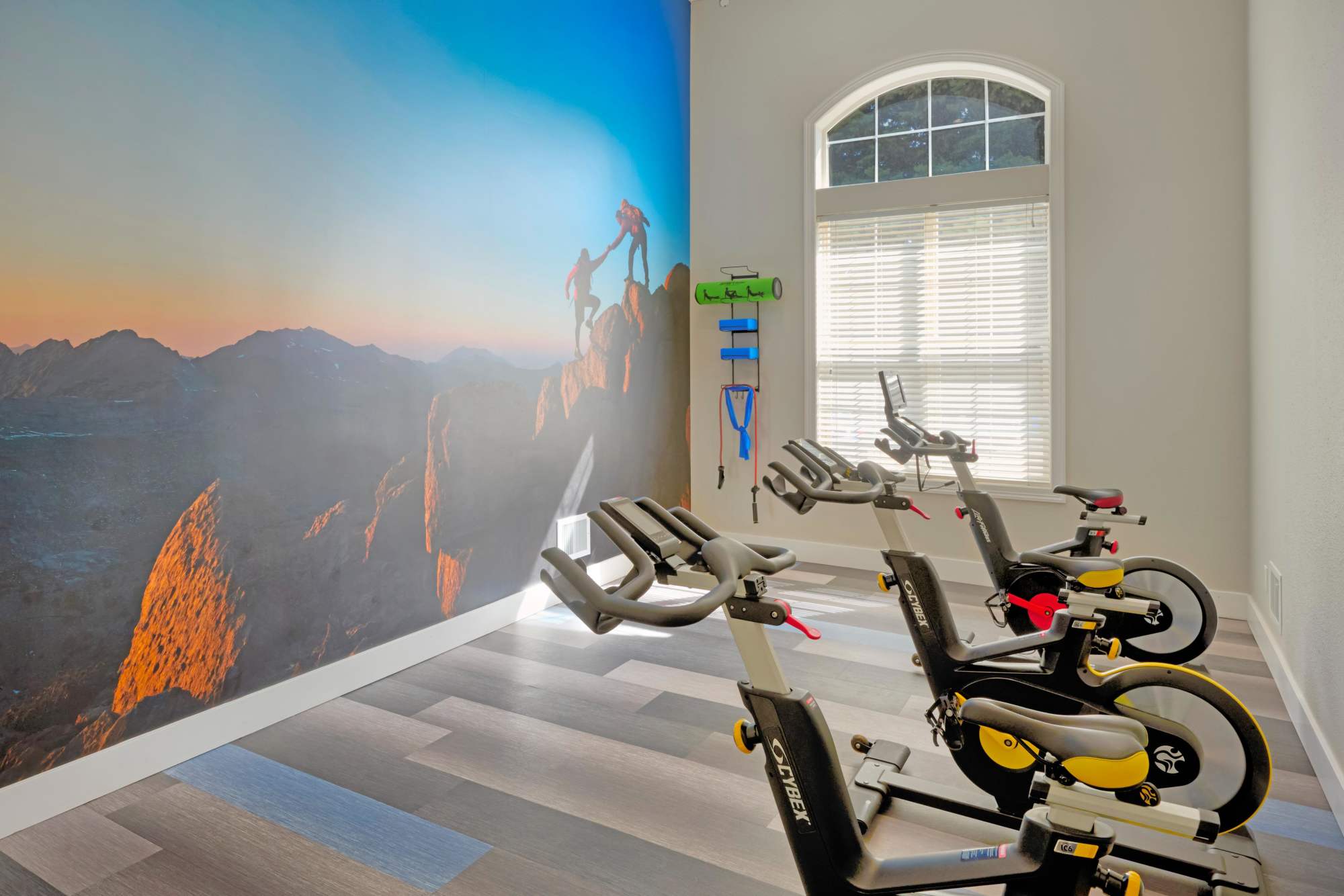 Fitness center Spin Studio at Skyecrest Apartments in Lakewood, Colorado