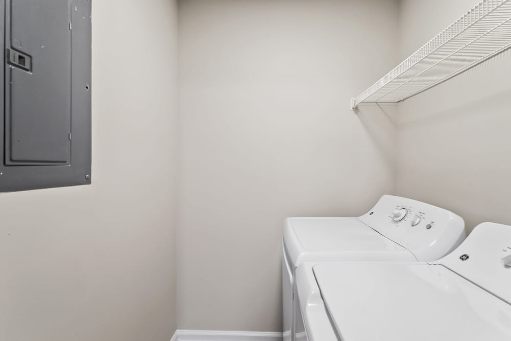 Washer and dryer at The Waterford in Morrisville, North Carolina
