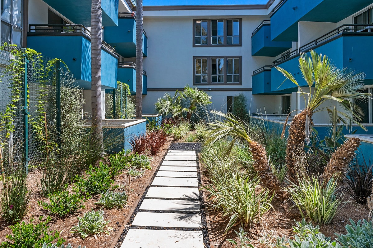 A pathway at Westside Terrace, Los Angeles, California