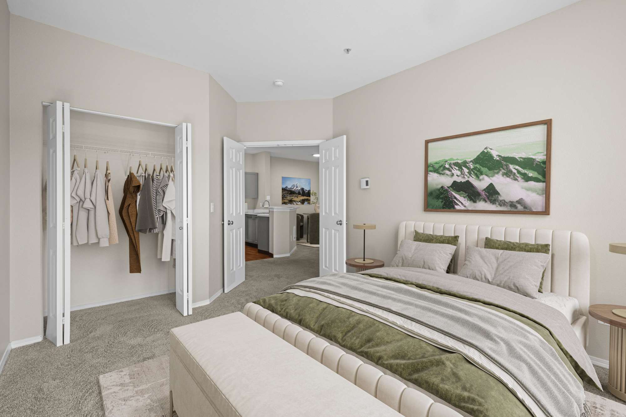 Spare bedroom at Wildreed Apartments in Everett, Washington