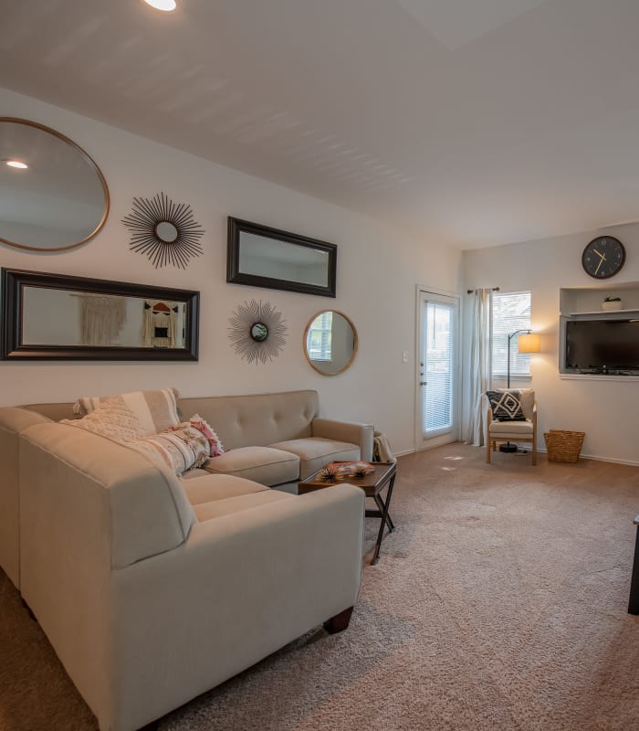 Spacious living room at The Pointe of Ridgeland in Ridgeland, Mississippi