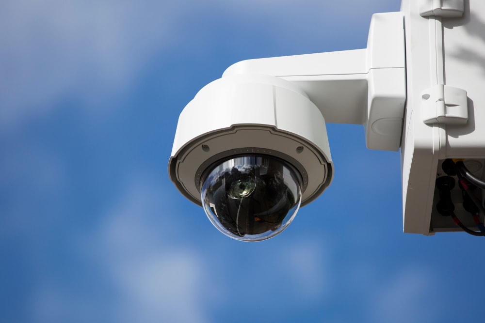 Security cameras at our self storage facility in Victor, Idaho