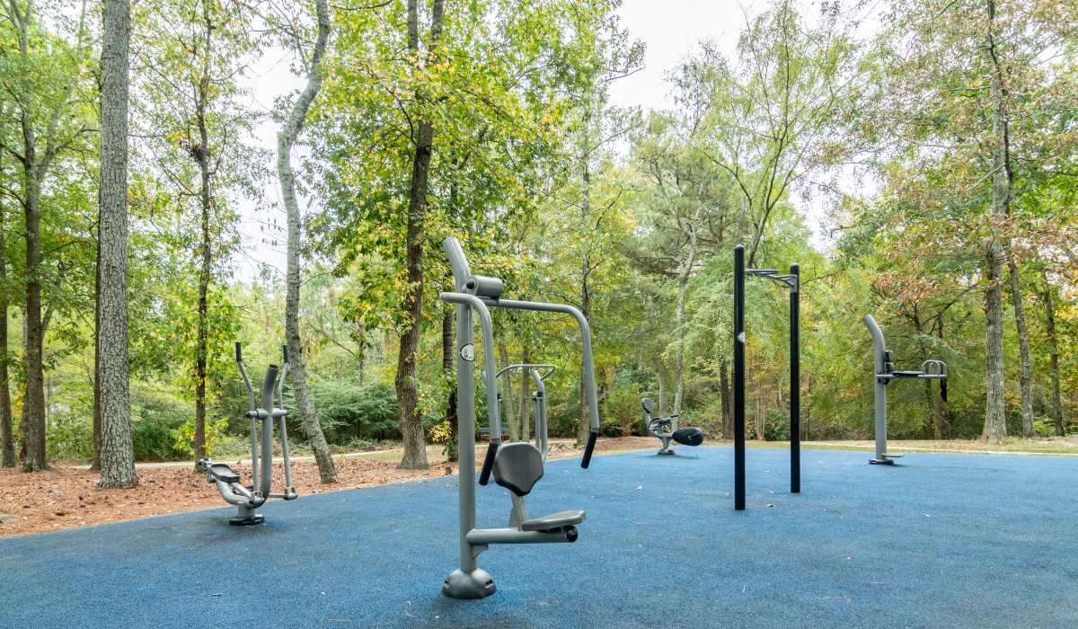 Outdoor fitness area at Legacy Ridge in Atlanta, Georgia
