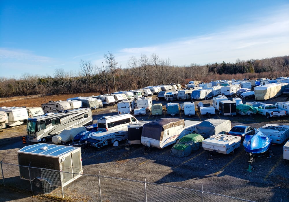 Loading area at Doane Road Storage in Queensville, Ontario