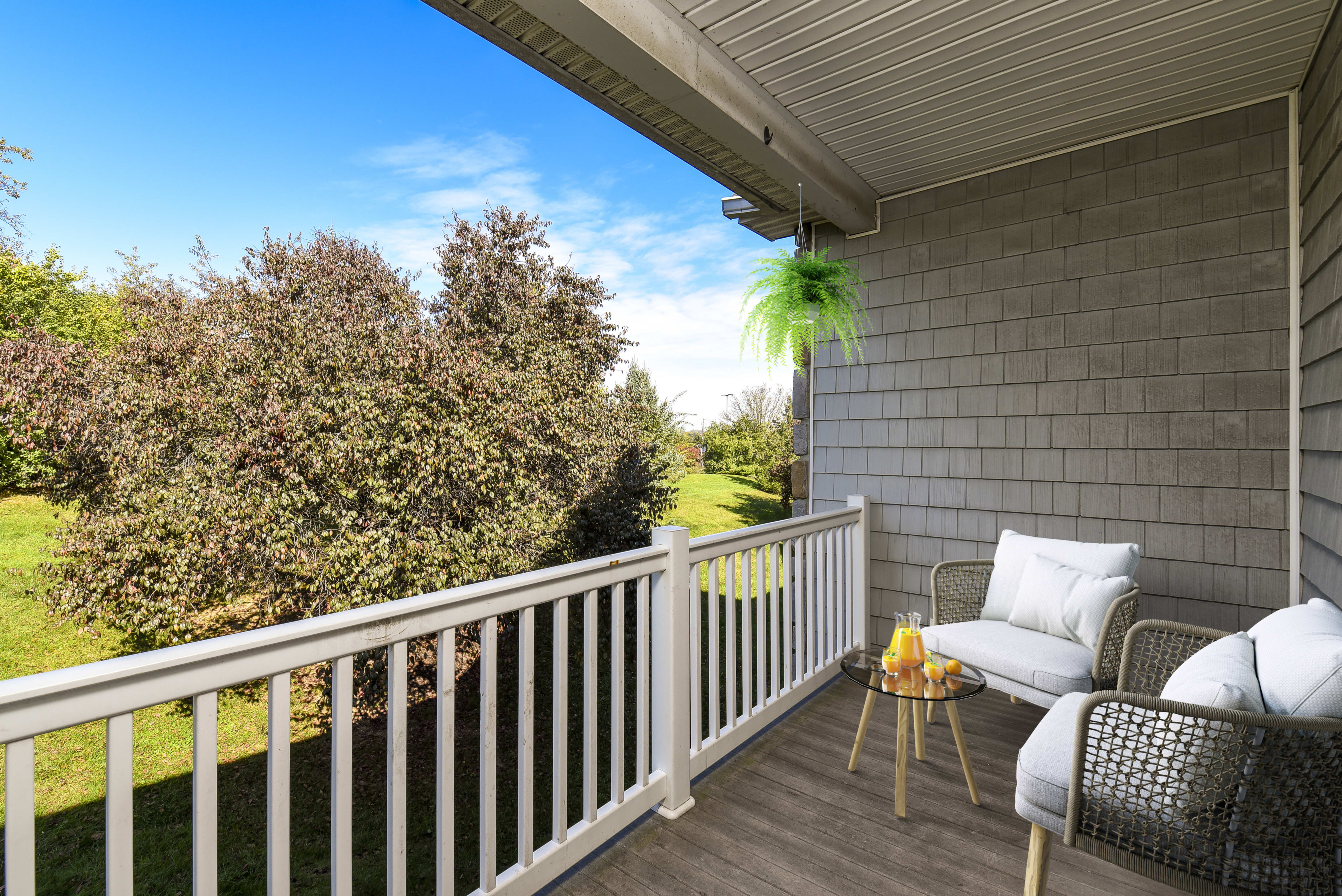 Balcony at Springhouse Townhomes in Allentown, Pennsylvania