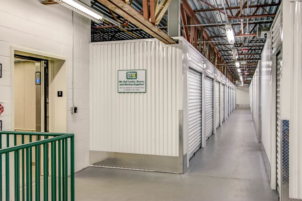 Indoor units hallway at Metro Self Storage in Maple Grove, Minnesota
