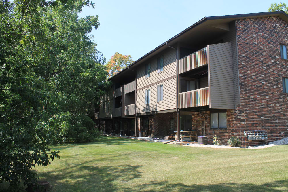 Apartments with beautiful landscaping