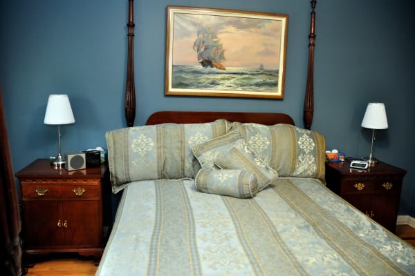 Beautiful bedroom at Georgian Court Estates in Burlington, Ontario