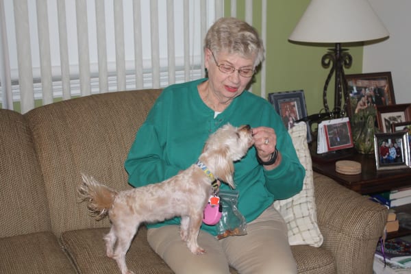 Your pet is welcome to join you at Regency Park Senior Living, Inc.