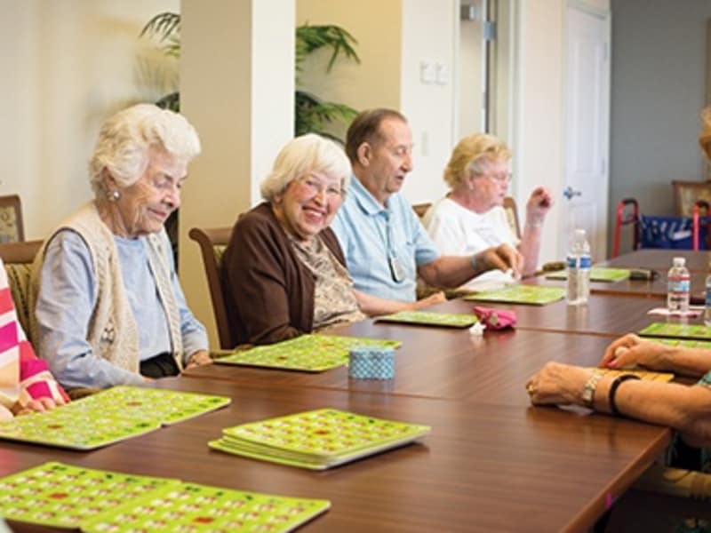 Entertainment activities at senior living community in Powell, OH