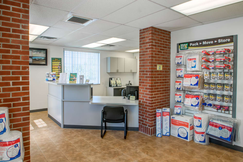 Office reception at Metro Self Storage in Limerick, Pennsylvania
