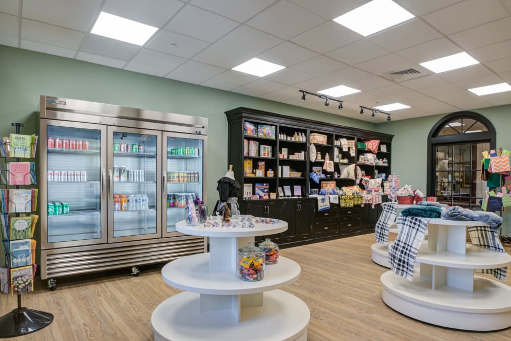 Convenience store for residents at Mercer Hill at Doylestown in Doylestown, Pennsylvania