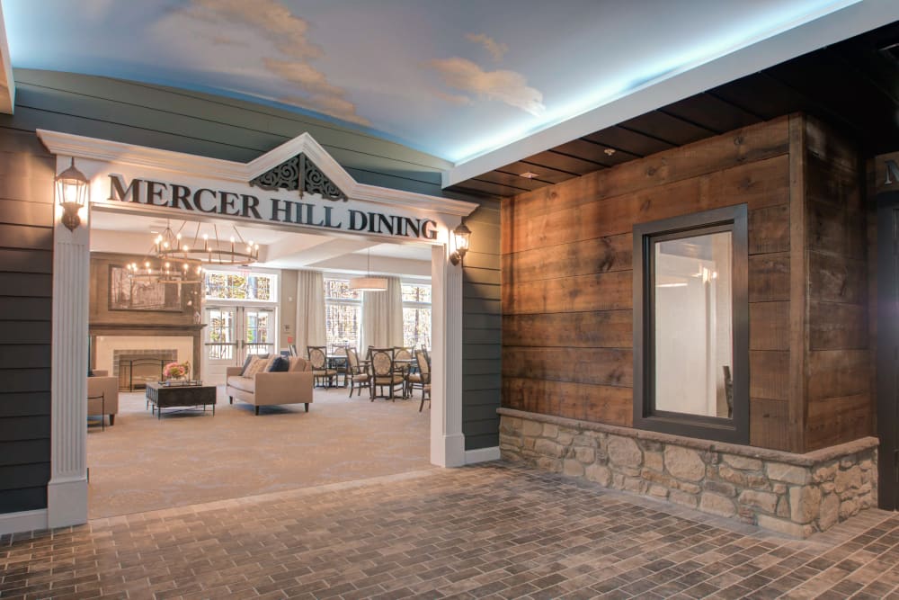 Dining hall at Mercer Hill at Doylestown in Doylestown, Pennsylvania