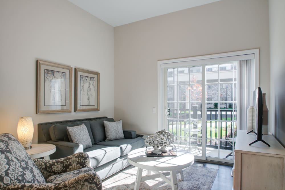 Senior home with a balcony at Mercer Hill at Doylestown in Doylestown, Pennsylvania