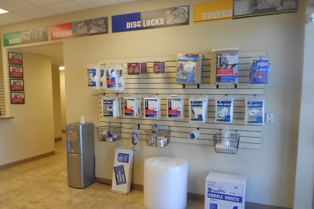 Packing supplies at Aarons Self Storage 5 in Waco, Texas