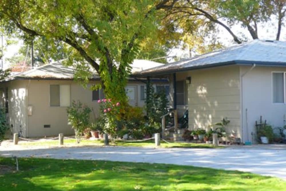 Exterior of the apartments at Walnut Avenue Apartments in Sacramento, California