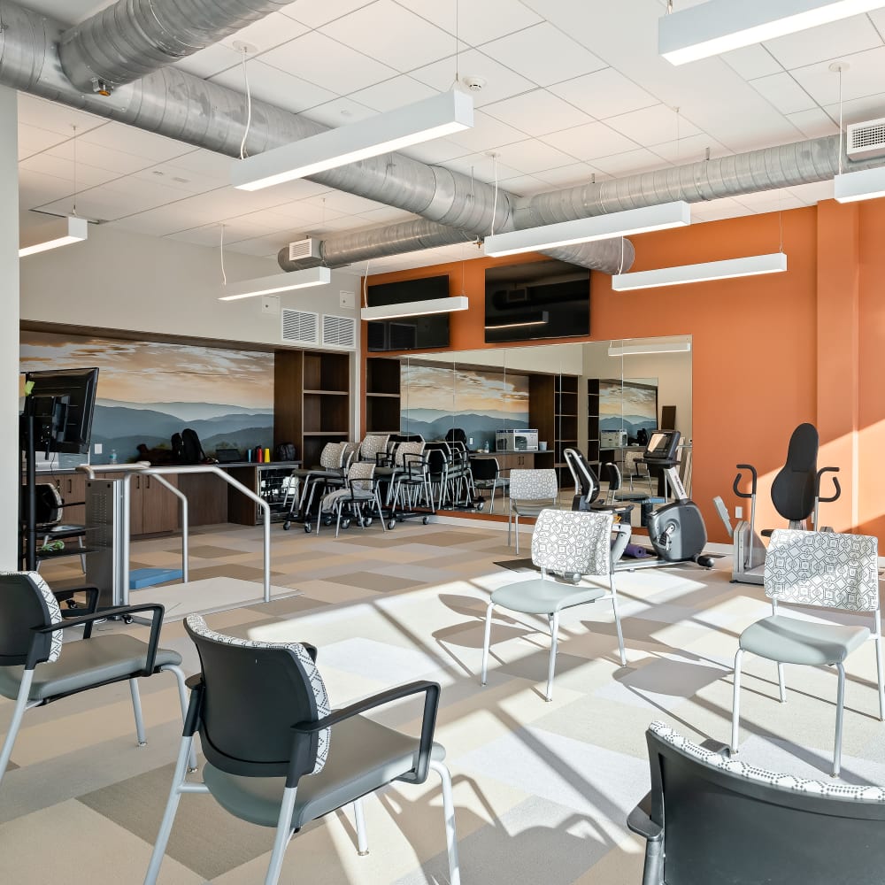Fitness center at Anthology of Charlottesville in Charlottesville, Virginia