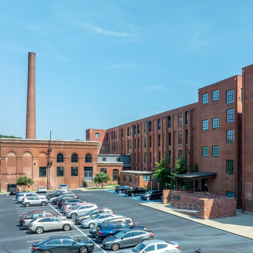 Car parking space at Lofts at Inman Mills in Inman, South Carolina