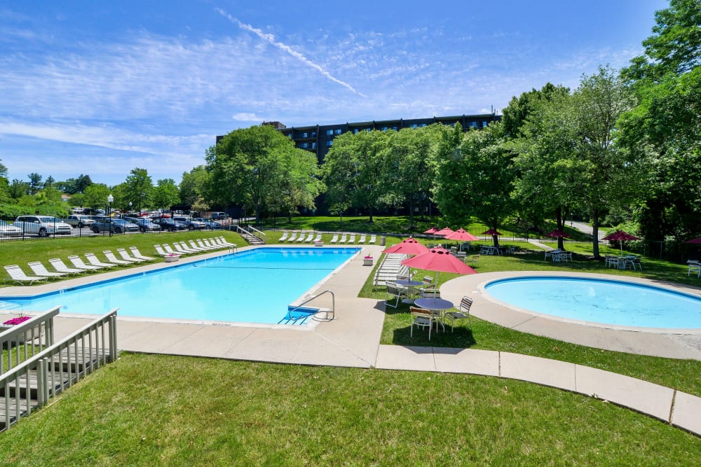 Swimming pool at Timberlake Apartment Homes in East Norriton, Pennsylvania