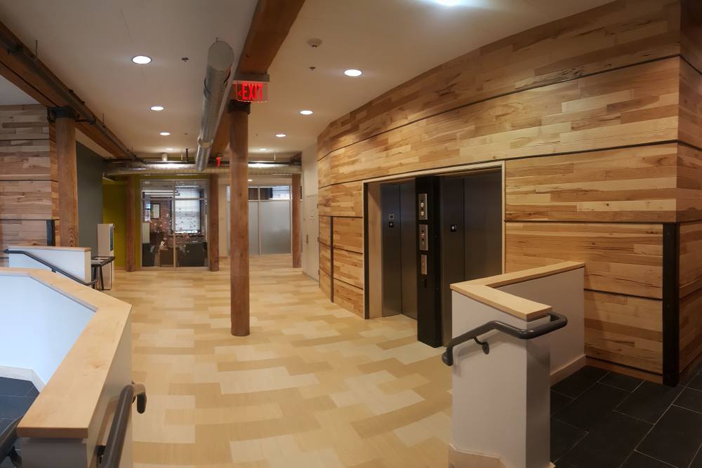 Community Lounge reception at Duck Mill in Lawrence, Massachusetts