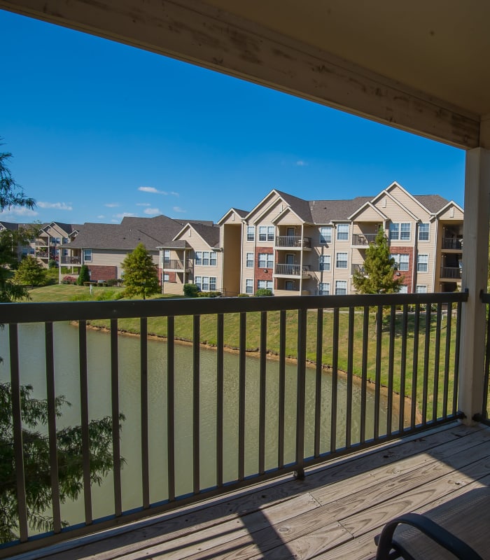 Balcony at Villas at Aspen Park in Broken Arrow, Oklahoma
