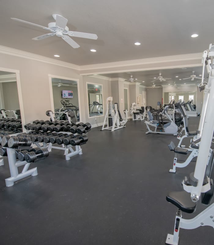 Fitness center at Lexington Park Apartment Homes in North Little Rock, Arkansas