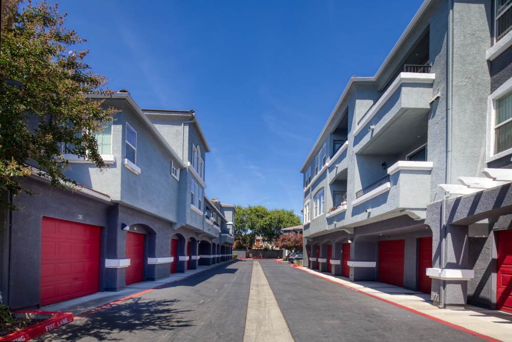 Exterior view of buildings at The Lofts in Sacramento, California