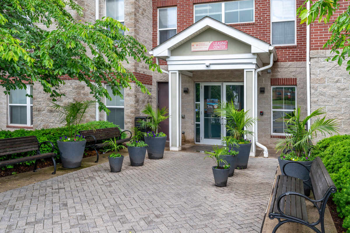 Entrance of apartment at Mazza Grandmarc in College Park, Maryland