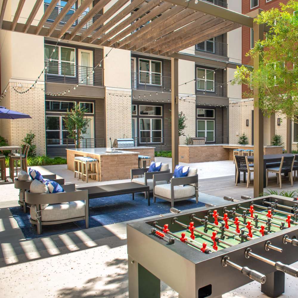 Pool ball at Cornell Midtown in Dallas, Texas