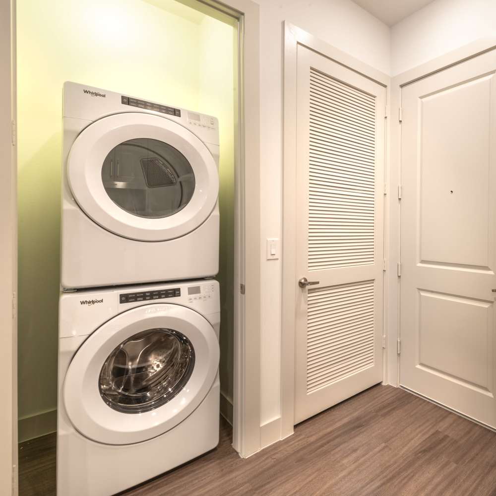 Washer and dryer facility at Howell Uptown in Dallas,Texas