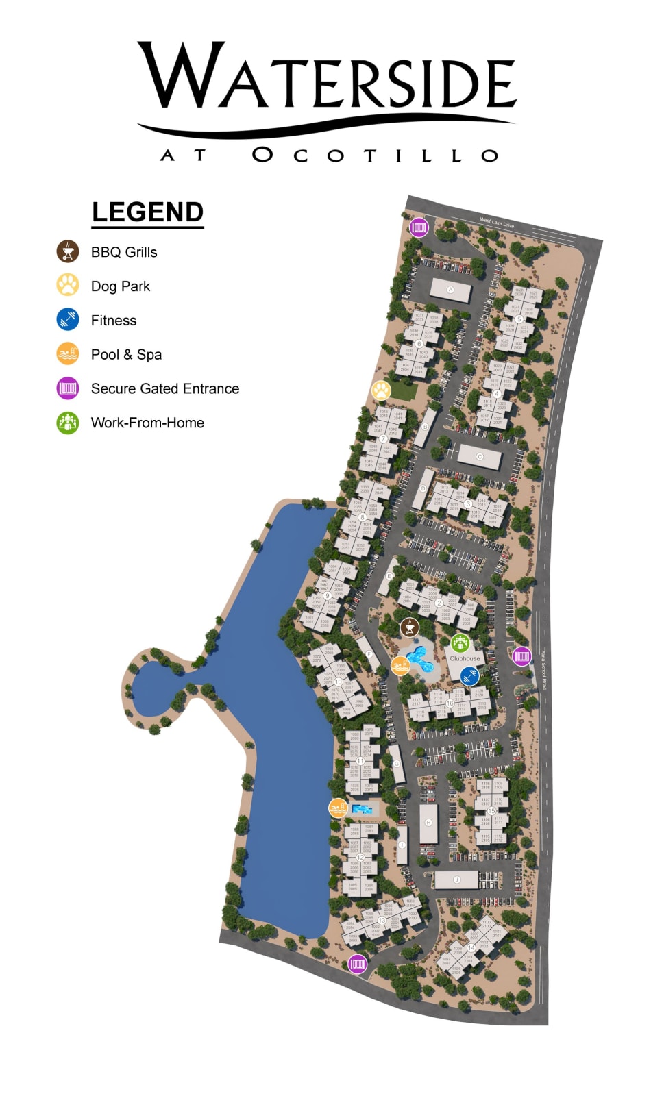 South Chandler, AZ 1, 2 & 3 Bedroom Luxury Apartments in Ocotillo