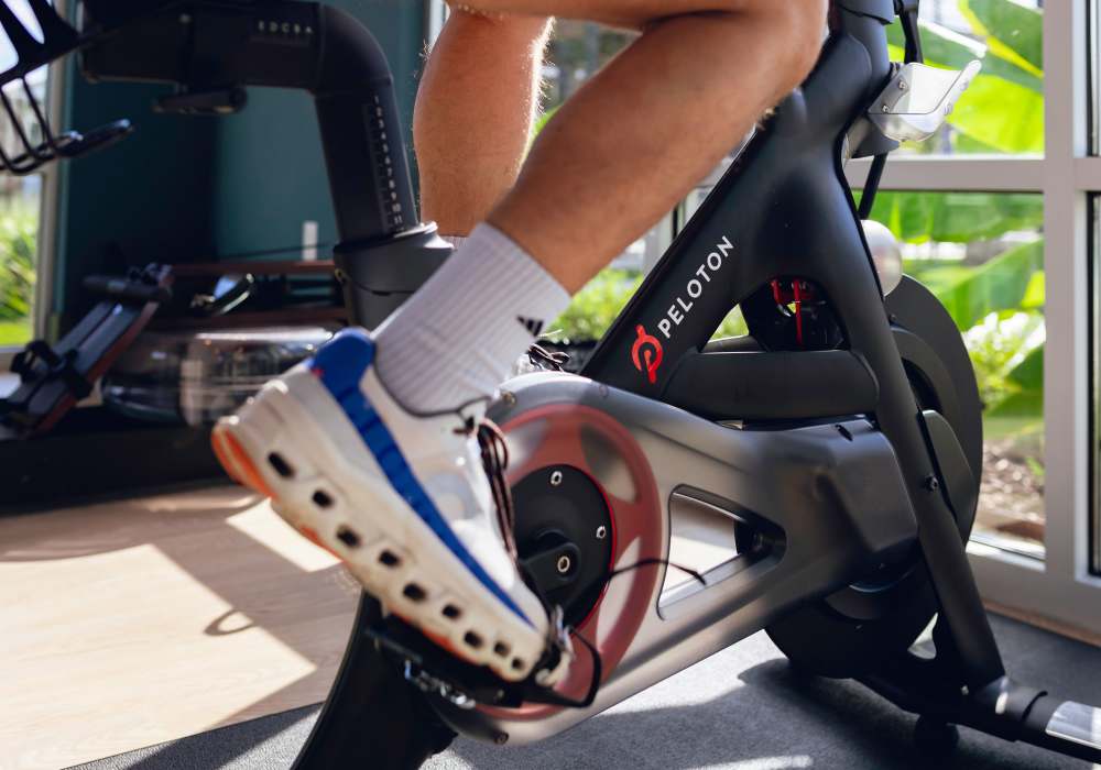 Resident in a fitness center at The Waters at Promenade in Marrero, Louisiana