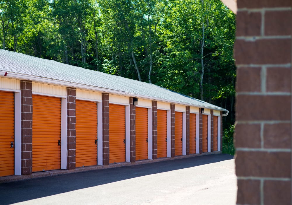 Well maintained exterior units at Apple Self Storage - Dieppe in Dieppe, New Brunswick