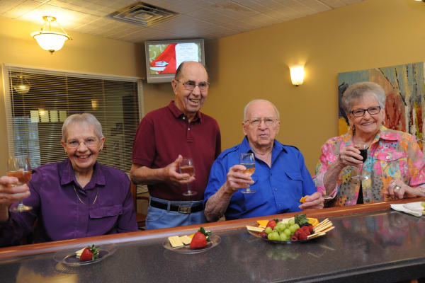 Dining area at the senior facility in Harleysville, Pennsylvania