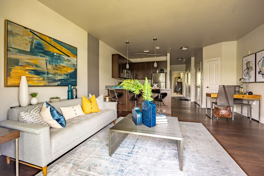 Large living space Solana at the Crossing in Indianapolis, Indiana 