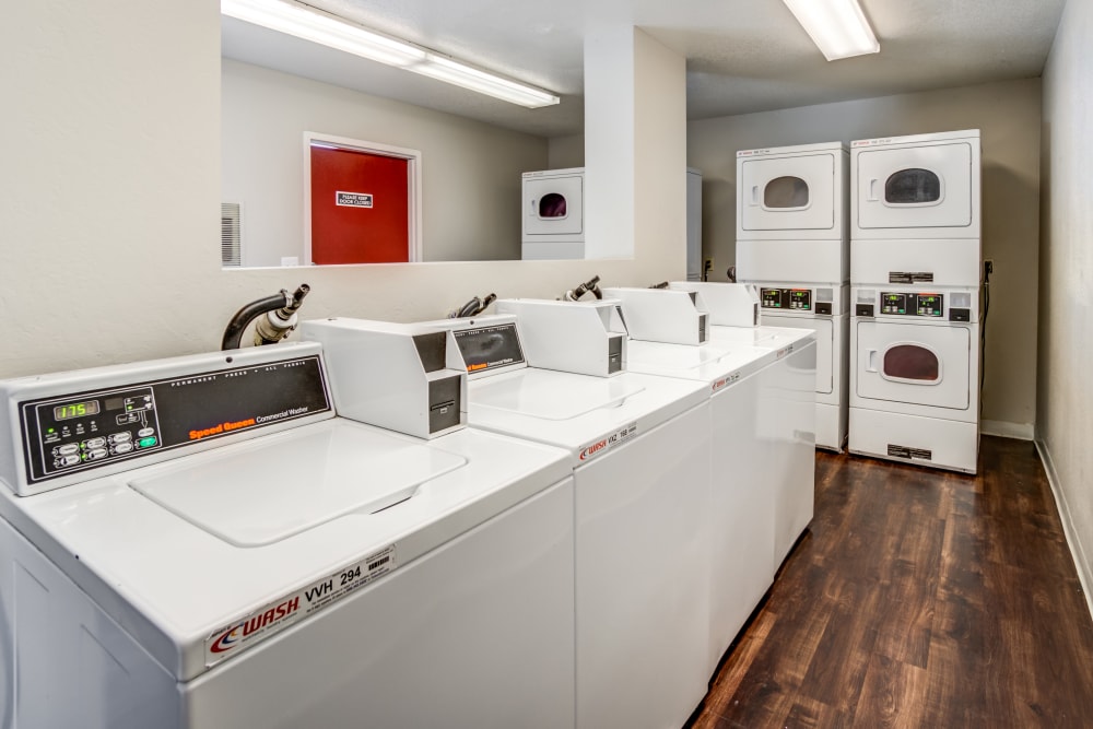 Laundry facility at Parkside Commons Apartments in San Leandro, California